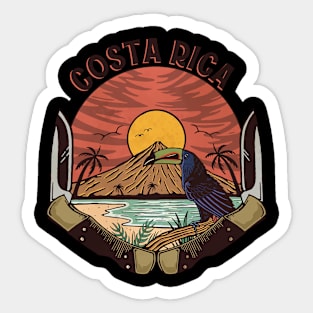 Costa rica Mountain Sticker